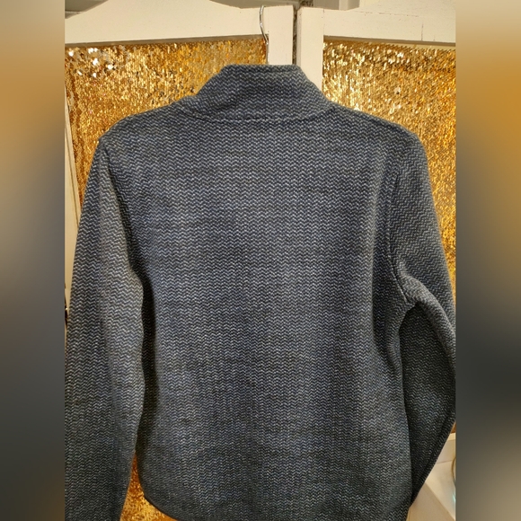 Orvis Fleece Lined Pullover 1/4 Button Navy Large New without Tags - Picture 10 of 16